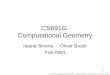 CS691G Computational Geometry – UMass Amherst – Ileana Streinu and Oliver Brock 1 CS691G Computational Geometry Ileana Streinu Oliver Brock Fall 2004