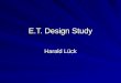 E.T. Design Study Harald Lück. 3 main noise sources Thermal Noise Seismic Shot Noise