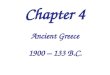 Chapter 4 Ancient Greece 1900 – 133 B.C.. Location of Greece within Europe