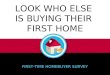 LOOK WHO ELSE IS BUYING THEIR FIRST HOME FIRST-TIME HOMEBUYER SURVEY