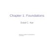 Based on Applied Cryptography by Schneier Chapter 1: Foundations Dulal C. Kar