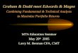 Graham & Dodd meet Edwards & Magee MTA Education Seminar May 20 th 2005 Larry M. Berman CFA, CMT Combining Fundamental & Technical Analysis to Maximize