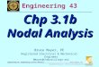 BMayer@ChabotCollege.edu ENGR-43_Lec-03-1b_Nodal_Analysis.ppt 1 Bruce Mayer, PE Engineering-43: Engineering Circuit Analysis Bruce Mayer, PE Registered