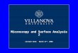 Lecture Date: March 17 th, 2008 Microscopy and Surface Analysis 2