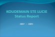 2007 - 2009. Presentation Content 2005/2006 Poverty Analysis Country Poverty Alleviation Strategy Koudemain Ste Lucie Programme - Brief Description -