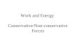 Work and Energy Conservative/Non-conservative Forces