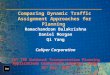 Comparing Dynamic Traffic Assignment Approaches for Planning Ramachandran Balakrishna Daniel Morgan Qi Yang Caliper Corporation 12 th TRB National Transportation
