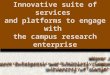 Innovative suite of services and platforms to engage with the campus research enterprise Wayne Johnston Head, Research Enterprise and Scholarly Communication