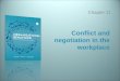 Conflict and negotiation in the workplace Chapter 11