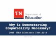 Why is Demonstrating Comparability Necessary? 2015 ESEA Directors Institute August 27, 2015