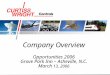 Company Overview Opportunities 2006 Grove Park Inn – Asheville, N.C. March 13, 2006