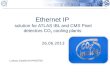 Ethernet IP solution for ATLAS IBL and CMS Pixel detectors CO 2 cooling plants 26.06.2013 Lukasz Zwalinski PH/DT/DI