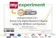 MyExperiment 2.0 – Preserving digital Research Objects using the Wf4Ever architecture EGI/SHIWA Workshops on e-Science Workflows Budapest, 2012-02-10 Stian