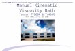 Manual Kinematic Viscosity Bath Tamson TV2000 & TV4000 ASTM D445, IP71, ISO 3104