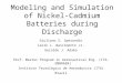 Modeling and Simulation of Nickel-Cadmium Batteries during Discharge Giuliano S. Sperandio Cairo L. Nascimento Jr. Geraldo J. Adabo Prof. Master Program