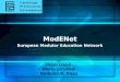 ModENet European Modular Education Network By Nigel Lloyd Marta Jacyniuk Nadeem A. Khan