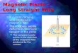 Magnetic Fields – Long Straight Wire A current-carrying wire produces a magnetic field A current-carrying wire produces a magnetic field The compass needle