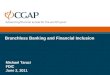 Branchless Banking and Financial Inclusion Michael Tarazi FDIC June 2, 2011