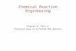 Chemical Reaction Engineering Chapter 4, Part 3: Pressure Drop in a Packed Bed Reactor