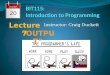 Lecture 7 Instructor: Craig Duckett “OUTPUT”. Lecture 7 Annoucements this ASSIGNMENT 2 is due this Thursday, October 22 nd, uploaded to StudentTracker