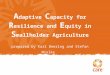 A daptive C apacity for R esilience and E quity in S mallholder Agriculture prepared by Karl Deering and Stefan Mielke