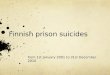 Finnish prison suicides from 1st January 2001 to 31st December 2010