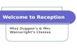 Welcome to Reception Miss Duggan’s & Mrs Wainwright’s Classes