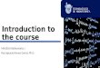 Introduction to the course MA1016 Mathematics I Raul Ignacio Ramos Garcia, Ph.D