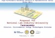 1 High Performance Buildings Research & Implementation Center (HiPer BRIC) Proposal for National Lab-Industry-University Partnership Proposal for National
