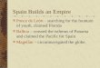 Spain Builds an Empire Ponce de Le ón – searching for the fountain of youth, claimed Florida Balboa – crossed the isthmus of Panama and claimed the Pacific