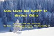 Diagram for the model structures Snow Cover and Runoff in Western China Guo-Yue Nu and Zong-Liang Yang The Dept. of Geological Sciences, The University