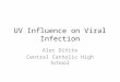 UV Influence on Viral Infection Alec DiVito Central Catholic High School