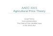AAEC 3315 Agricultural Price Theory CHAPTER 6 Cost Relationships The Case of One Variable Input in the Short-Run