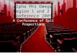 Alpha Phi Omega Region 1 and 2 Conference 2009 A Conference of Epic Proportions