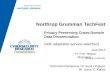 Privacy Preserving Cross-Domain Data Dissemination (with adaptable service selection) Northrop Grumman TechFest June 2015 PI: Prof. Bharat Bhargava Purdue