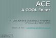 ACE A COOL Editor ATLAS Online Database meeting 3 rd December 2007, CERN Chun Lik Tan - clat@hep.ph.bham.ac.ukclat@hep.ph.bham.ac.uk