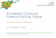 Richmond Clinical Commissioning Group Annual General Meeting 22 September 2015