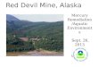 Red Devil Mine, Alaska Mercury Remediation/ Aquatic Environments Sept. 26, 2013 R.M. Wilkening