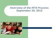  Overview of the RTII Process September 20, 2012