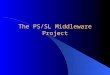 The PS/SL Middleware Project. 28 July 2000Alessandro RISSO The PS/SL Middleware Project Outline What is Middleware ? Project Overview Technical description