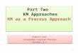 Part Two KM Approaches KM as a Process Approach Chapter Four Knowledge Creation Process Lecture (4 ) Chapter Four Knowledge Creation Process Lecture (4