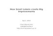 How Small Labels create Big Improvements April. 2013 Chan-Myung Kim LINK@KoreaTech 