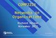 COMP2221 Networks in Organisations Richard Henson November 2012