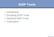 Slide 1 of 26 SISP Tools Introduction Grouping SISP Tools Selected SISP Tools Conclusion