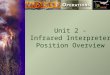Unit 2 - Infrared Interpreter Position Overview. Introduction: Unit Objectives By the end of this unit, the students will be able to: Explain what is