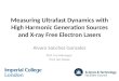 Measuring Ultrafast Dynamics with High Harmonic Generation Sources and X-ray Free Electron Lasers Alvaro Sanchez Gonzalez Prof. Jon Marangos Prof. Jim