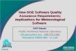 New DOE Software Quality Assurance Requirements: Implications for Meteorological Software Cliff Glantz Pacific Northwest National Laboratory cliff.glantz@pnl.govcliff.glantz@pnl.gov