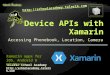 Accessing Phonebook, Location, Camera Telerik School Academy  Xamarin apps for iOS, Android & WinPhone