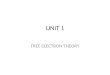 UNIT 1 FREE ELECTRON THEORY. INTRODUCTION The electron theory aims to explain the structure and properties of solids through their electronic structure