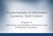 Fundamentals of Information Systems, Sixth Edition Chapter 5 Electronic and Mobile Commerce and Enterprise Systems